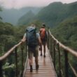 adventurous hiking across unique trails