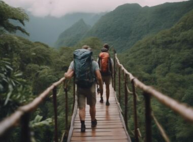 adventurous hiking across unique trails