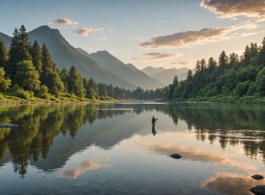 fly fishing for trout