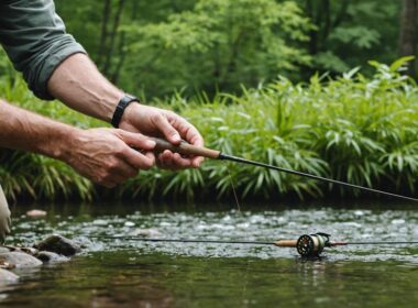 fly rod rigging process