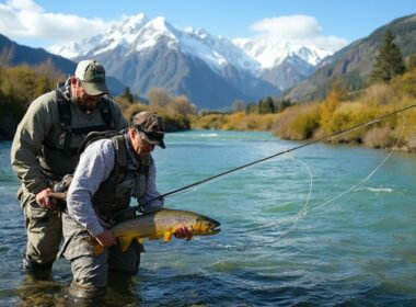 guided brown trout fishing